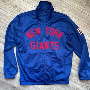 NFL New York Giants Zip Up Track Jacket Large
